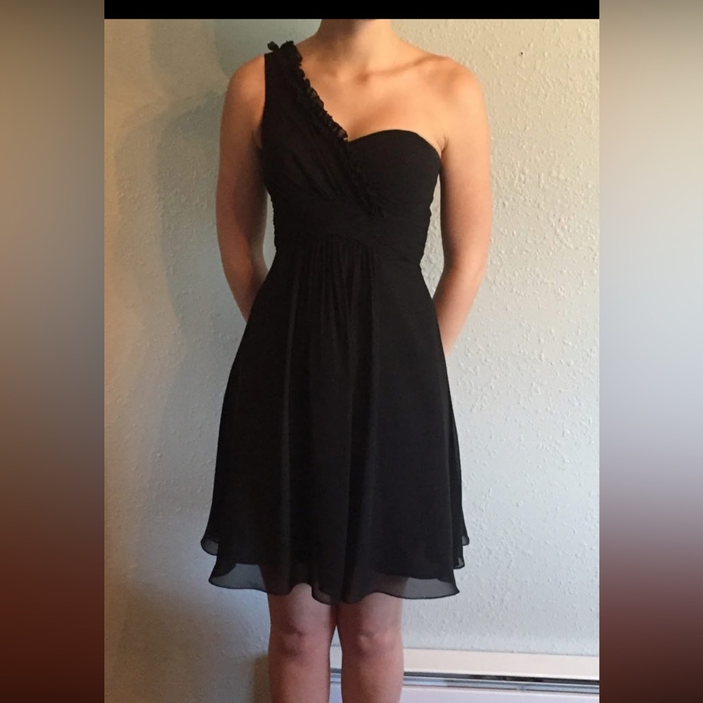 Formal one strap black dress size 2